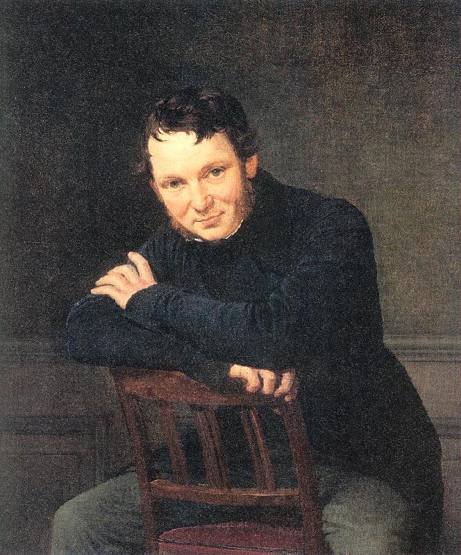 Marstrand, Wilhelm Portrait of the Artist Gottlieb Bindesholl France oil painting art